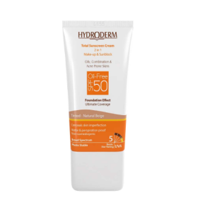  ضد آفتاب کرم پودری هیدرودرم 2 در 1 SPF50 فاقد چربی برای پوست خشک